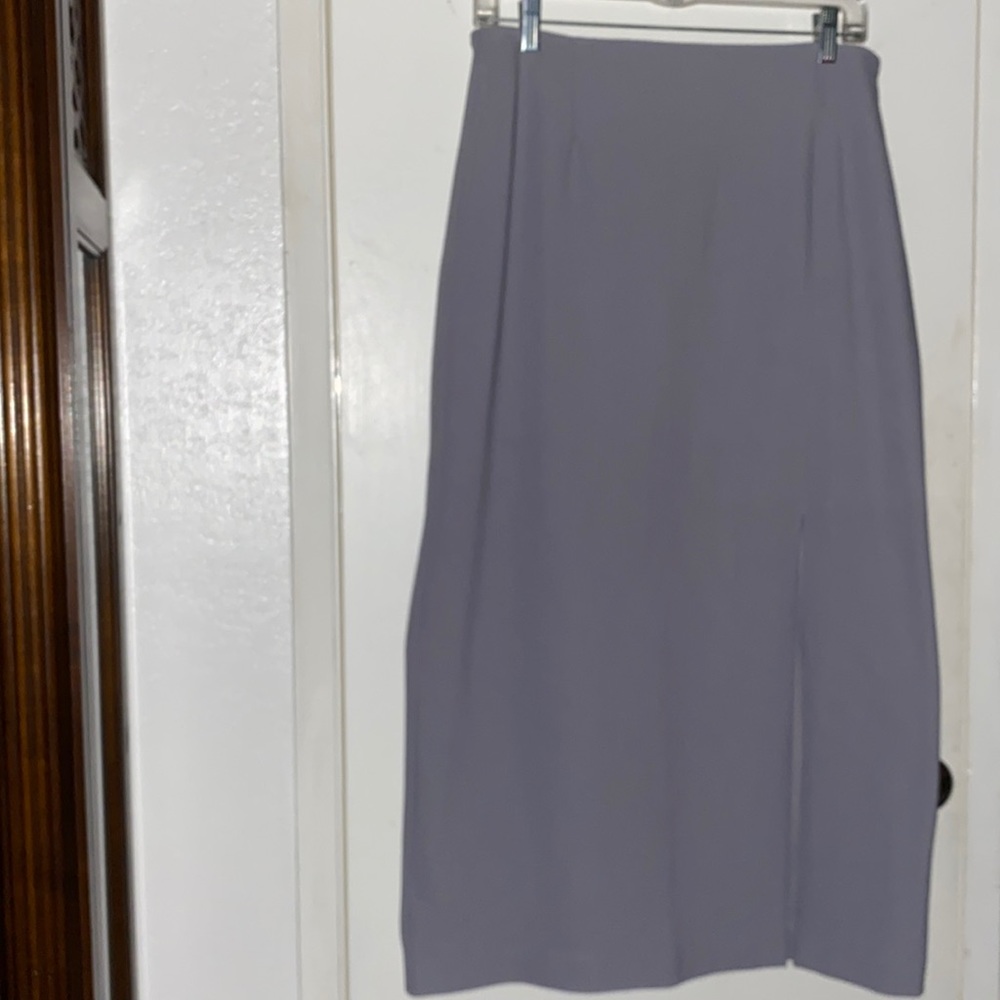 Light gray maxi skirt